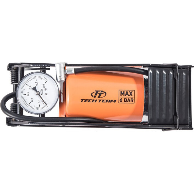 Насос ножной TECH TEAM FP-9807B 80х130мм с манометром NN000097